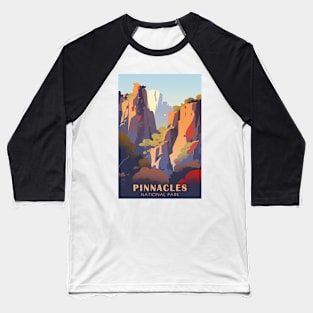 Pinnacles National Park Travel Poster Baseball T-Shirt